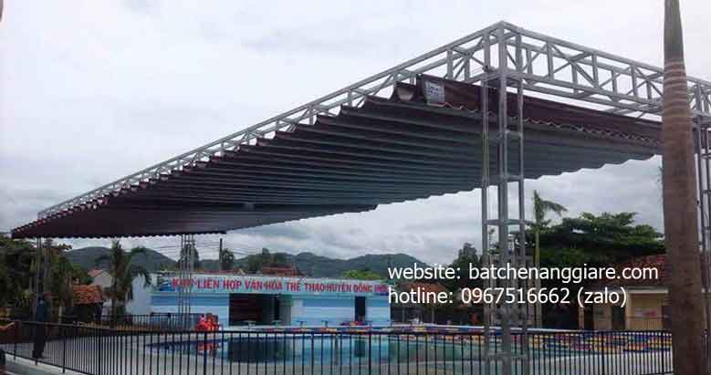 Mái Bạt xếp lớp lượn sóng hà nội