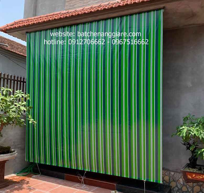 bạt che nắng tự cuốn ban công
