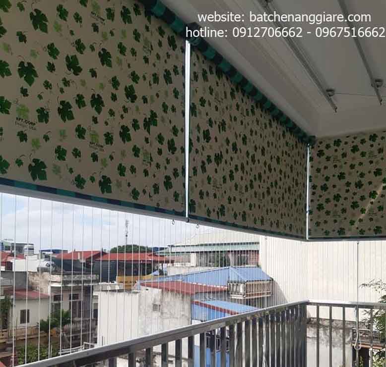 bạt che nắng tự cuốn ban công