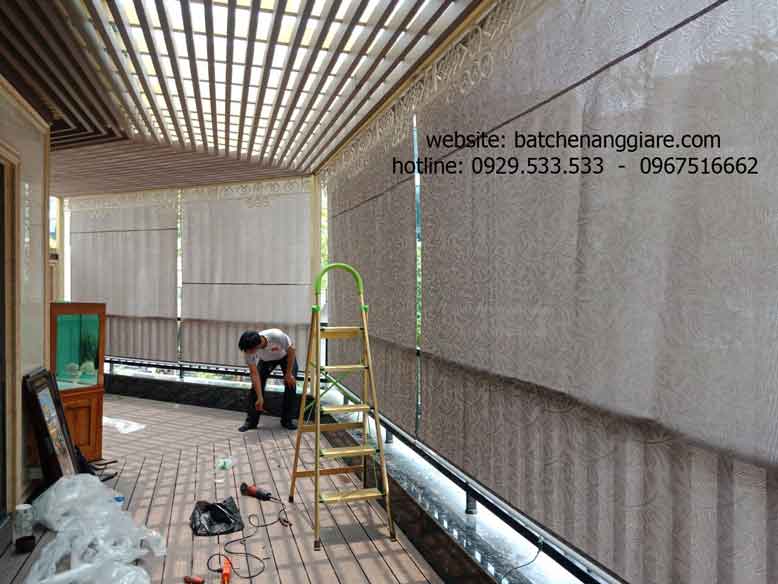 bạt che nắng mưa ban công tự cuốn tại quốc oai