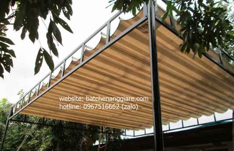 bạt che nắng mưa ban công tự cuốn tại Tại Huyên phúc thọ Hà Nội
